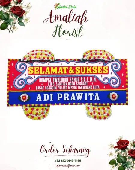 Papan Bunga Ucapan Selamat Mauk